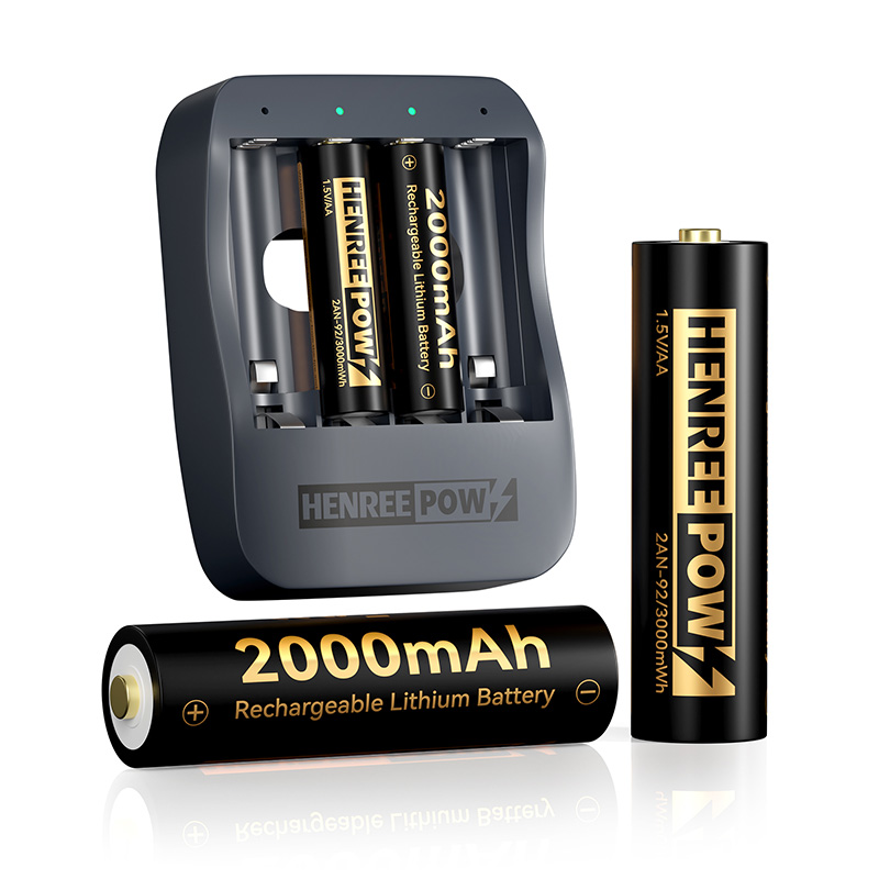 HenReepow AA 2000mAh 1,5 V suuren kapasiteetin litiumparistot