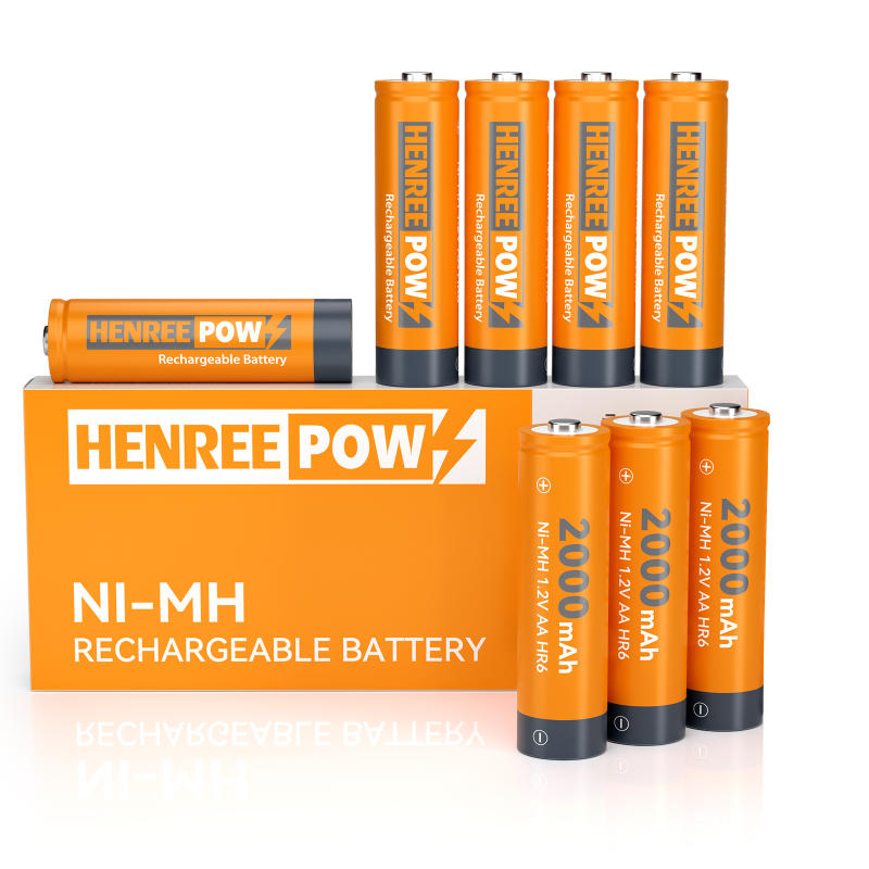 HenReepow AA 2000mAh 1,2 V: n korkea kapasiteetti Ni-MH: n ladattava akku